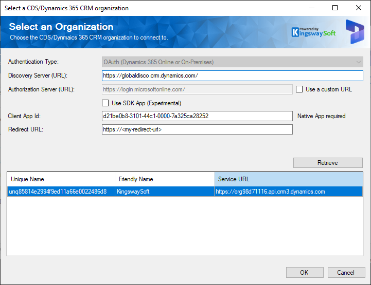 CRM Connection Manager